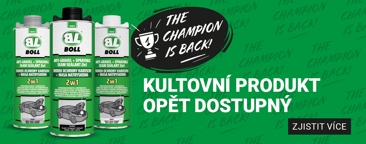 ochranný prostředek na karoserie + nástřiková hmota 2 v 1