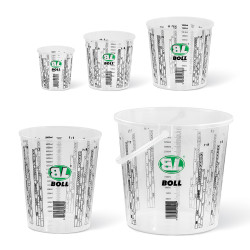 BOLL plastic cups with scale