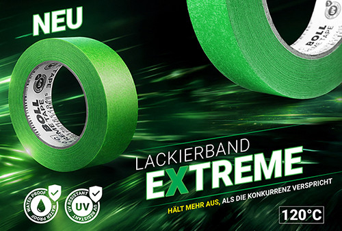 Neuheit: BOLL Extreme – Klebeband für die anspruchsvollsten Lackierarbeiten