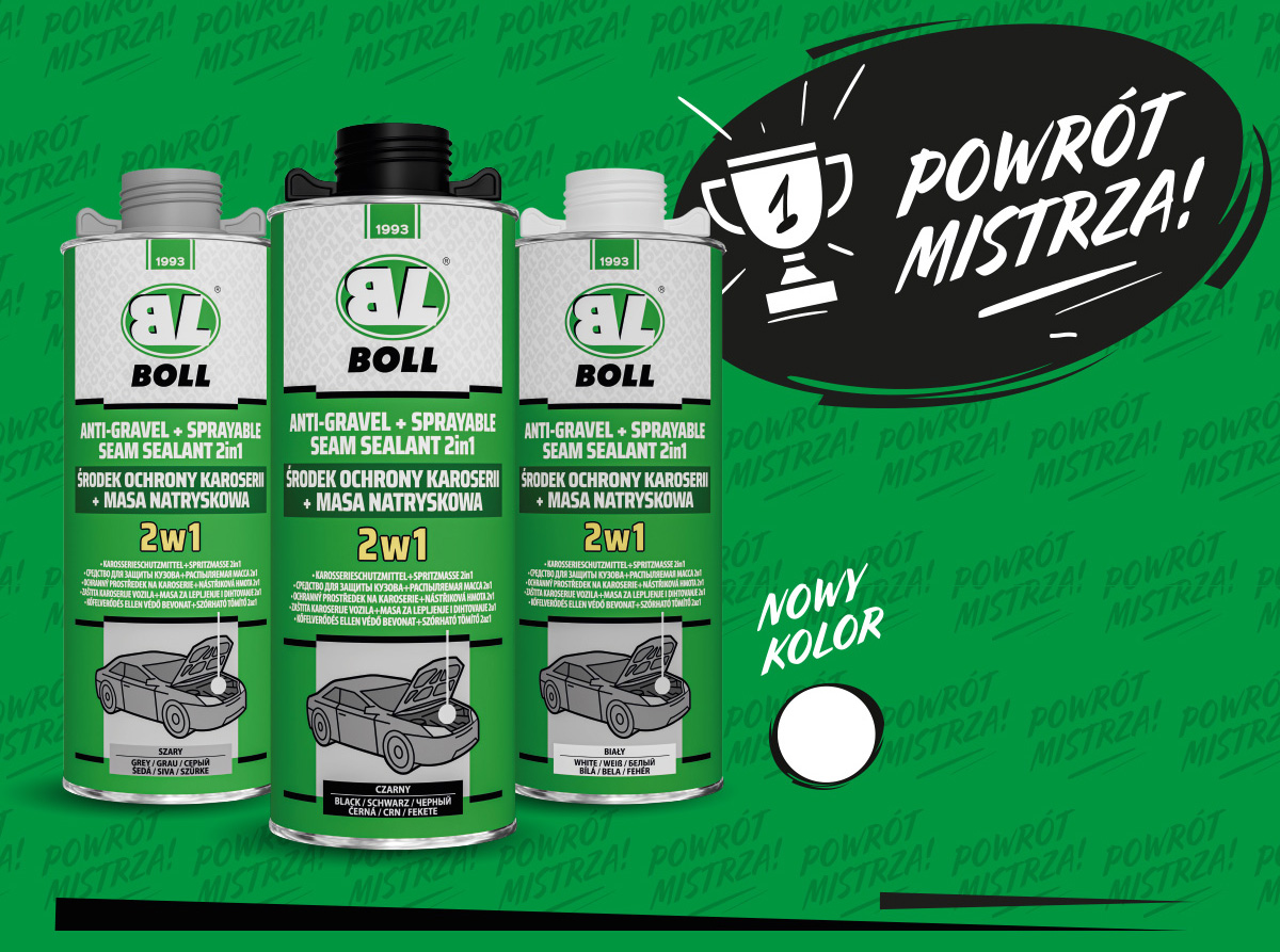 Środek ochrony karoserii + masa natryskowa 2w1