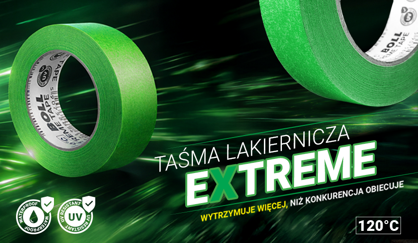 EXTREME - Taśma lakiernicza do 120 stopni Taśma lakiernicza EXTREME